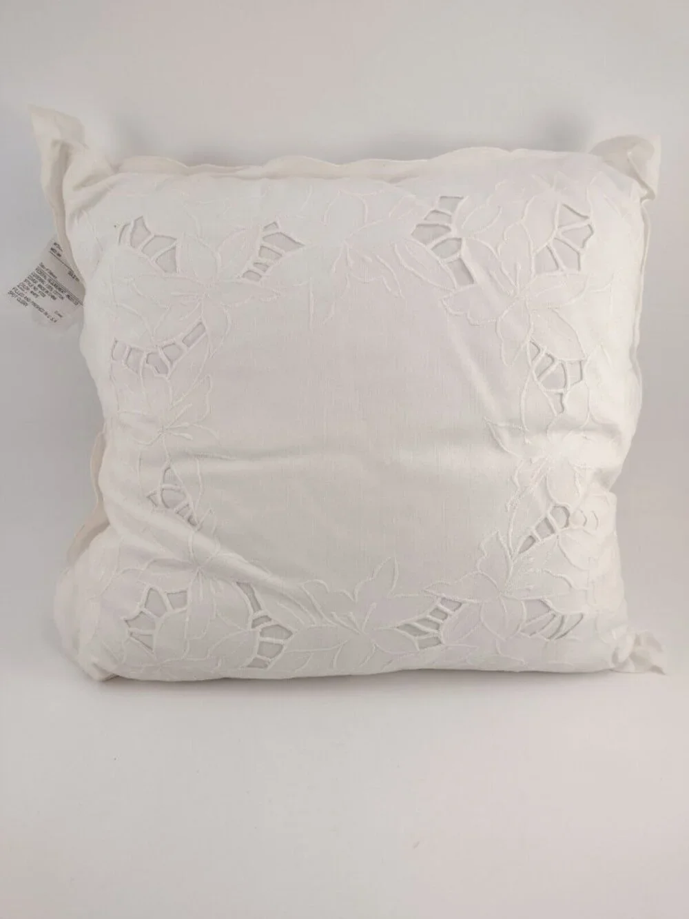 White Throw Pillows Set of 3 Heart Square Rectangle Couch Arm Chair Country